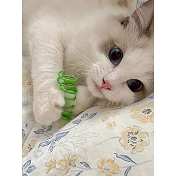 ISMARTEN Cat Spring Toy 100 Pack for Kittens