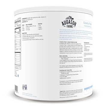 Augason Farms Instant Nonfat Dry Milk Can - 39 Servings