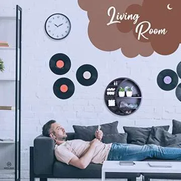 Elegant Crescent Moon Shelf for Crystals and Decor