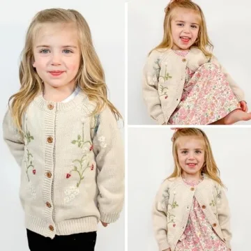 Simplee Kids Baby Sweater for Girls 6-7 Years