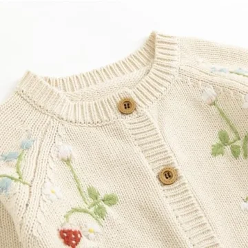 Simplee Kids Baby Sweater for Girls 6-7 Years
