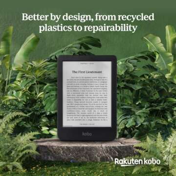 Kobo Clara BW | eReader | 6” Glare-Free Touchscreen with ComfortLight PRO | Dark Mode Option | Audiobooks | Waterproof | 16GB of Storage | Black