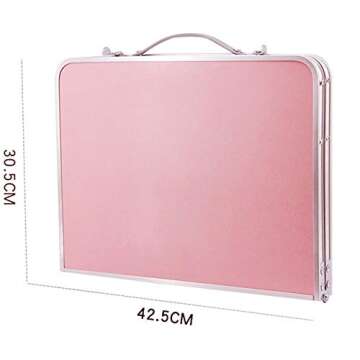 Foldable Laptop Table Lapdesk, Breakfast Bed Serving Tray, Portable Mini Picnic Desk