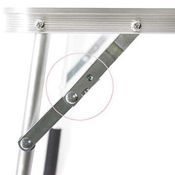 Foldable Laptop Table Lapdesk, Breakfast Bed Serving Tray, Portable Mini Picnic Desk