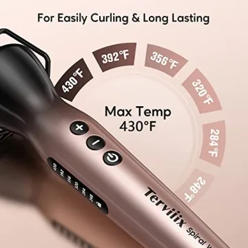 Terviiix Bubble Curling Wand for Effortless Curls