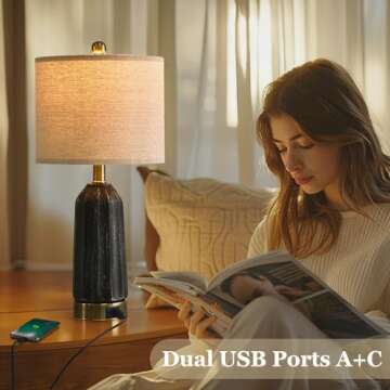 Elegant USumkky USB Table Lamp for Versatile Home Use
