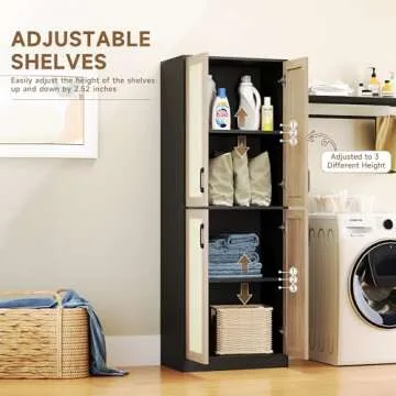 Storage Cabinet - Elegant Rattan Storage for Any Room