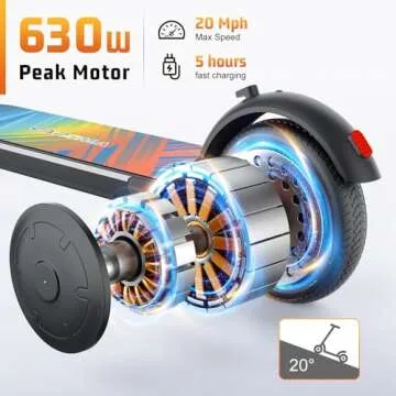 Caroma E22 PRO Electric Scooter Adults, 350W Motor,20Miles Range&20Mph, Foldable Commute Electric Scooter Adults,E Scooter with Cruise Control&Dual Braking System,Smart App Control&LED Display(Black)