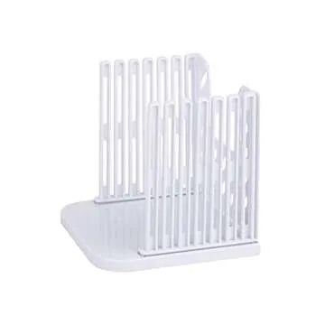 Adjustable Toast Slicer/ Cutting Guide for Homemade Bread, Plastic Bread Slicer Loaf for Slicing Bread Foldable Kitchen Baking Tools (White)