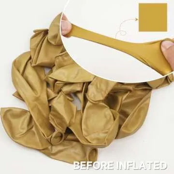 PartyWoo Metallic Gold Balloons, 127 pcs Gold Metallic Balloons Different Sizes Pack of 36 Inch 18 Inch 12 Inch 10 Inch 5 Inch Chrome Gold Balloons for Balloon Garland as Party Decorations, Gold-G101