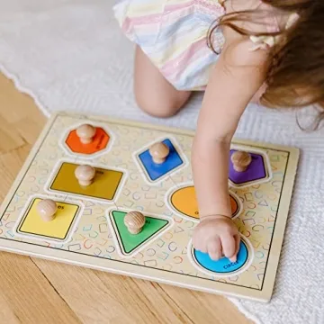 Melissa & Doug Jumbo Knob Wooden Puzzles for Toddlers