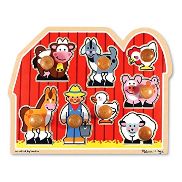 Melissa & Doug Jumbo Knob Wooden Puzzles for Toddlers
