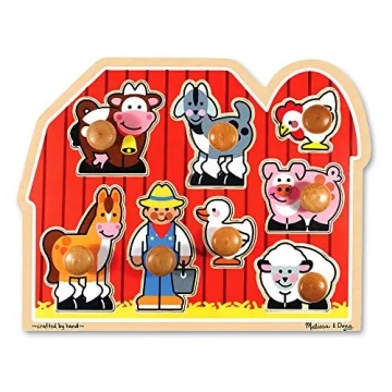 Melissa & Doug Jumbo Knob Wooden Puzzles for Toddlers