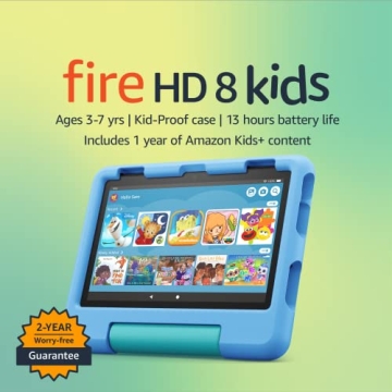 Amazon Fire HD 8 Kids Tablet – 2023 Edition for Ages 3-7