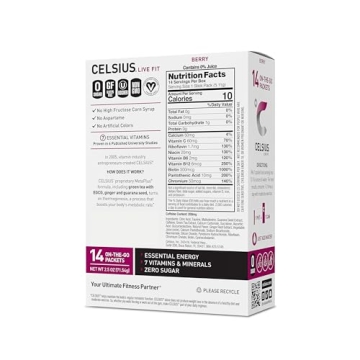 CELSIUS Berry Powder Sticks - Zero Sugar (14 Packs)