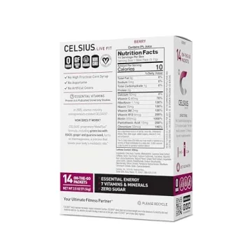 CELSIUS Berry Powder Sticks - Zero Sugar (14 Packs)