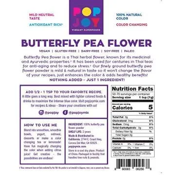 Butterfly Pea Flower Powder for Vibrant Smoothies and Teas