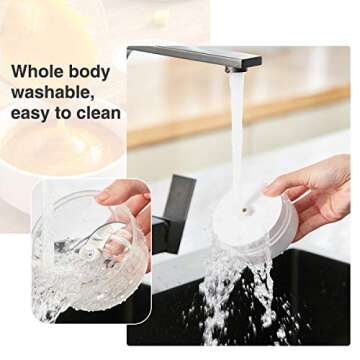 FUHUIM Mini Electric Garlic Chopper, mini chopper food processor Fits for Cutter Vegetables/Meat Grinder/Garlic Chooper/Fruits Masher/Salad Grinder(250ML)