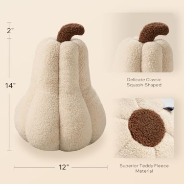 Phantoscope Pumpkin Throw Pillow for Cozy Fall Elegance