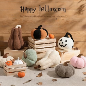 Phantoscope Pumpkin Throw Pillow for Cozy Fall Elegance