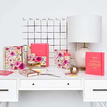 Kate Spade New York 16 Ounce Insulated Travel Mug, Floral Double Wall Thermal Tumbler for Coffee/Tea, Dahlia