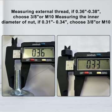 AAGUT 2" Stem Caster Wheels with Brake Lock, Screwed Bolt 3/8"-16 x 1, Heavy Duty Swivel Rubber Wheels 4 Pack with Nuts Double Bearings No Noise Castors