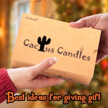 Succulent Cactus Candles Tealight Gift Set (6 Pcs)