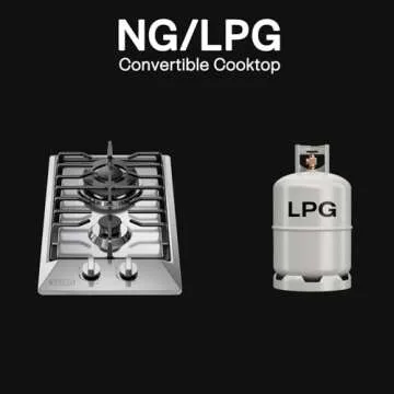 Empava 12" Gas Stove Cooktop with Dual Italy Burners