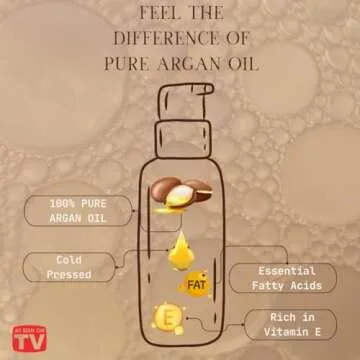 VoilaVe USDA and ECOCERT 100% Pure Organic Moroccan Argan Oil for Skin, Nails & Hair Growth, Anti-Aging Face Moisturizer, Cold Pressed, Hair Moisturizer, Rich in Vitamin E, As Seen On TV - 4 fl oz