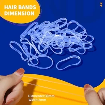 Teenitor Elastic Hair Bands - 2000pcs Durable Styling Ties