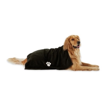 Bone Dry Pet Grooming Towel Collection – Extra Large Absorbent Microfiber, 41x23.5" with Embroider...