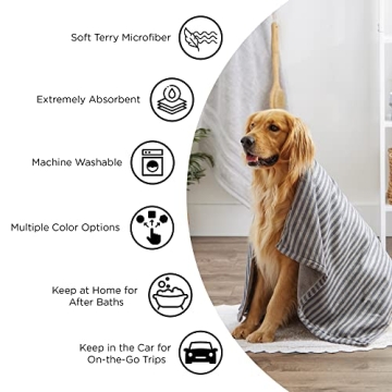 Bone Dry Absorbent Pet Towel for All Pets 41x23.5
