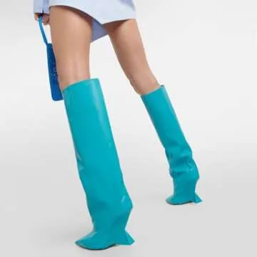 Kluolandi Knee High Boots Stylish Wedge Heel for Women