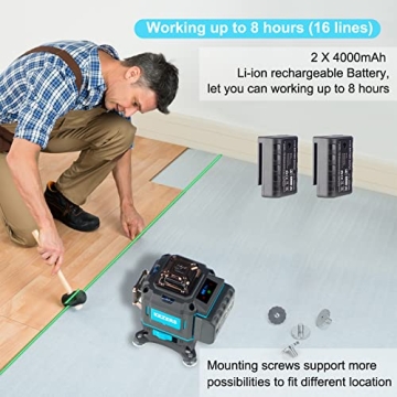 KEZERS 360 Self-Leveling Laser Level – Precision Redefined for Every Project