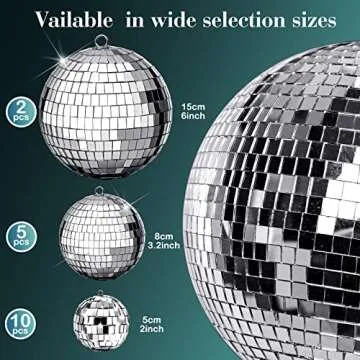 WILLBOND 17 Pack Disco Balls Set for Parties