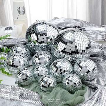 WILLBOND 17 Pack Disco Balls Set for Parties