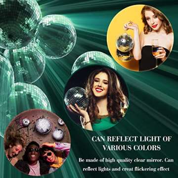 WILLBOND 17 Pack Disco Balls Set for Parties