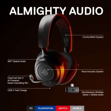SteelSeries Arctis Nova 7 Wireless Gaming Headset - Ultimate Gaming Experience