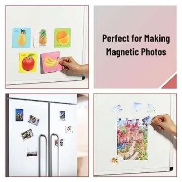 Mr. Pen- Adhesive Magnetic Sheets, 4" x 6", 10 Pack, with Adhesive Backing, Flexible Picture Magnets, Cuttable Magnetic Sheets.
