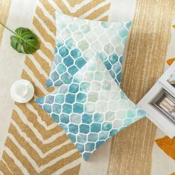 CaliTime Cushion Covers Pack of 2 Soft Modern Design