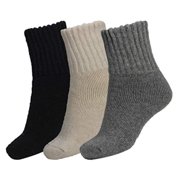 BomKinta Women’s Thick Warm Wool Crew Socks - Cozy Christmas Gift
