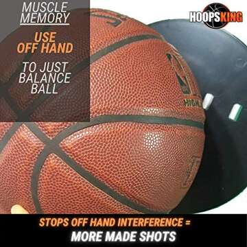 HOOPSKING Off Hand Shooting Aid Smooth Shooter - Guide Hand Shot Training Aid - Develop Muscle Memor...