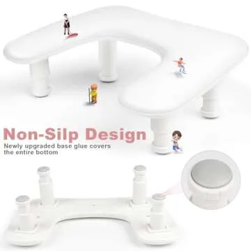 Height-Adjustable U Shaped Manicure Arm Rest Station