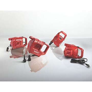 Coleman QuickPump Portable Air Pump for Air Beds, Inflatables & Sports Equipment, Versatile Power Options (Battery, Rechargeable, 12-Volt, 120-Volt)