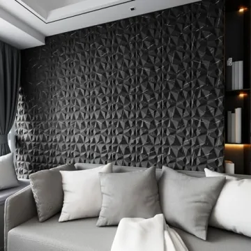 Art3d 3D Diamond Design Wall Panels for Home Decor