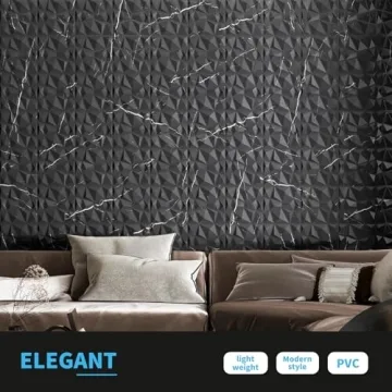 Art3d 3D Diamond Design Wall Panels for Home Decor