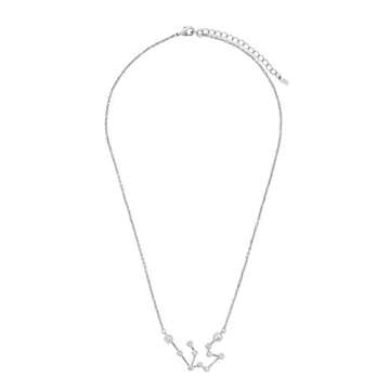 Sterling Forever - Constellation Necklace - 14K Gold Plated & Rhodium Plated Brass - Cubic Zirconia - Statement Zodiac - Adjustable Chain, Lobster Clasp - 16” Chain, 2” Extender - Nickel Free