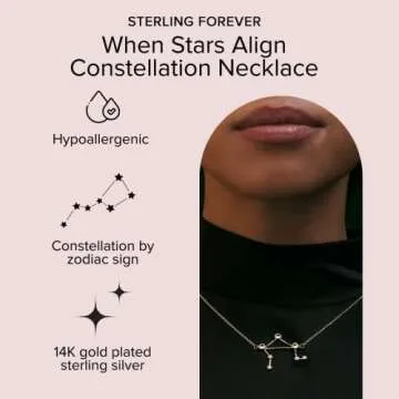 Sterling Forever Constellation Necklace - Zodiac Jewelry