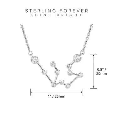 Sterling Forever Constellation Necklace - Zodiac Jewelry