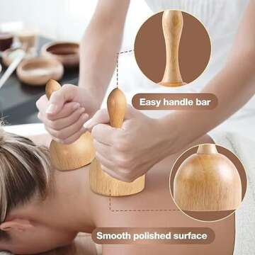 10-in-1 Wood Therapy Massage Tools Massager Wooden Massager for Body Shaping Massage Tool Set Wood Therapy Tools for Relieving Muscle Pain Body Lymphatic Drainage Massager